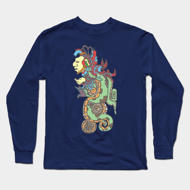 Aztec Deity Long Sleeve T-Shirt by Urbanic